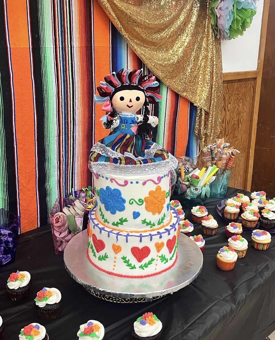 Folklorico doll cake