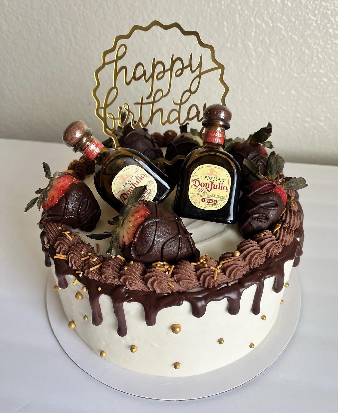 Tequila birthday cake